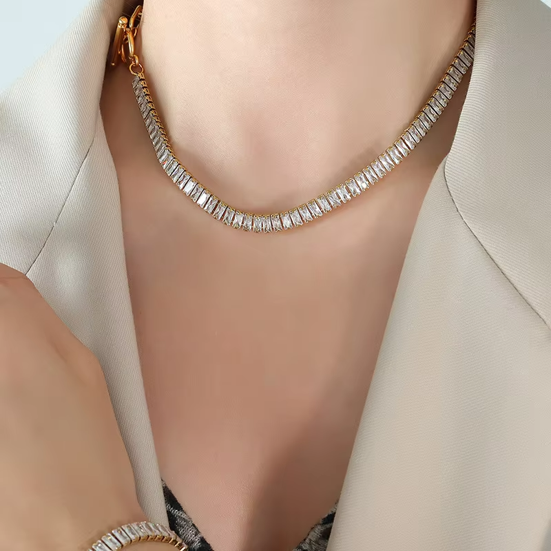 Aurora Stainless Steel and Zirconia Set | Gold | Silver